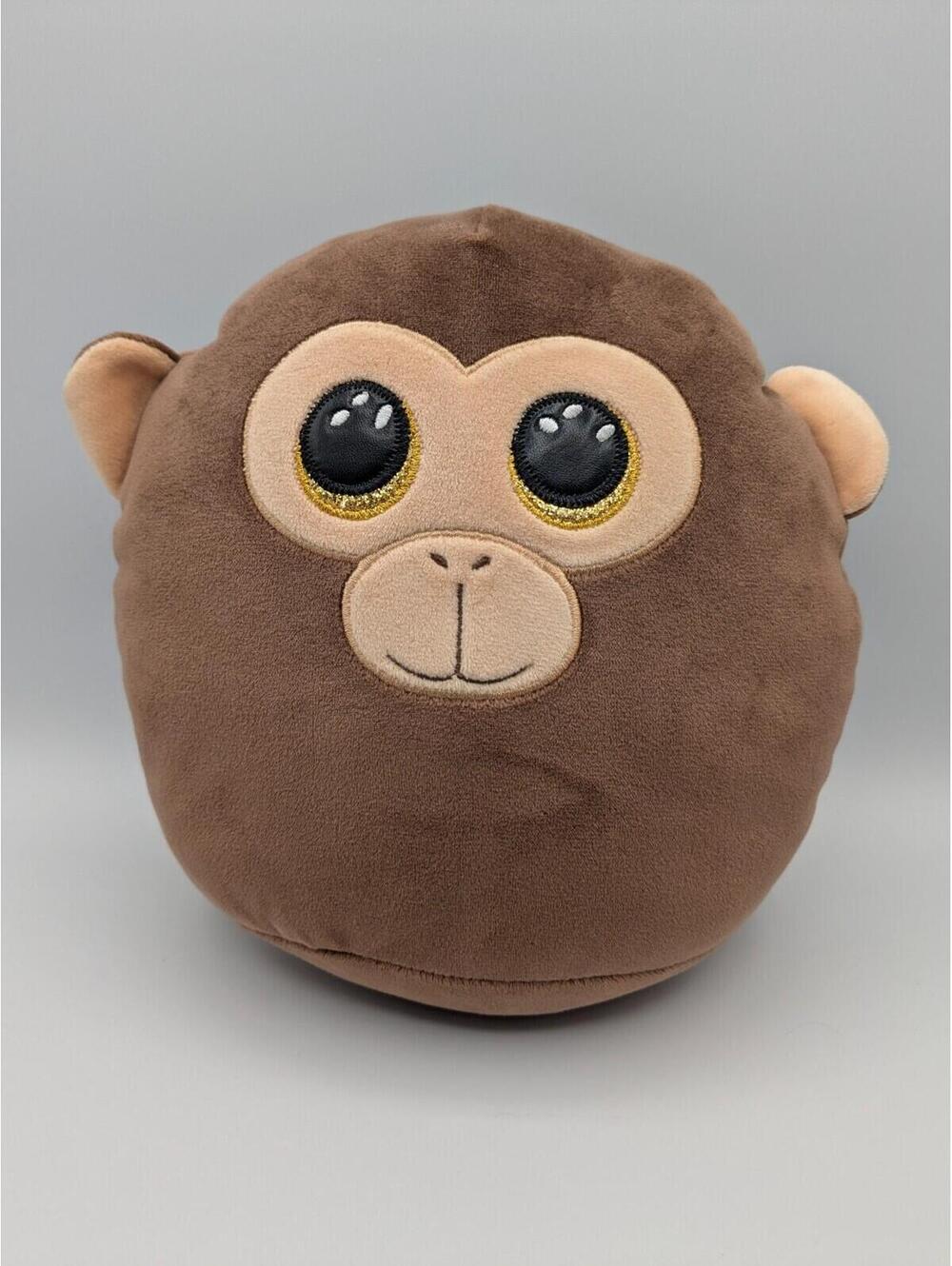 TY Beanie Squishies Squish-A-Boos Plush Dunston Monkey 10 Inch